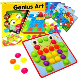 Δημιουργικό μωσαϊκό με χρωματιστά καρφάκια για παιδιά