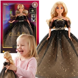 Κούκλα Woopie Royal Lily με μαύρο-χρυσό φόρεμα 30 εκ.