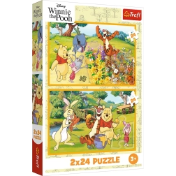 Παζλ 2x24 Disney Winnie the Pooh - Μια μέρα στον κήπο