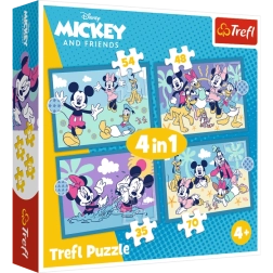 Παζλ Trefl 4 σε 1 – Χαρούμενες ιστορίες MICKEY MOUSE