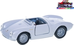 Welly Porsche 550 Spyder μεταλλικό μοντέλο αυτοκινήτου ασημί 12 cm