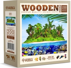 Ξύλινο παζλ WOODEN CITY Εξωτικό νησί θησαυρών 200 κομμάτια