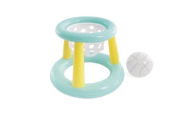 Φουσκωτό καλάθι μπάσκετ για πισίνα με μπάλα