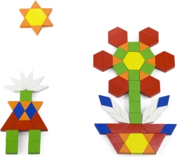 VIGA ξύλινα επίπεδα μπλοκ Montessori 250 τεμ. σε κουβαδάκι