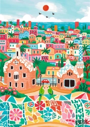 Puzzle Premium Plus The Art of Colour: Βαρκελώνη, Ισπανία 1000 κομμάτια