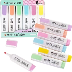 Πααστέλ σχολικοί μαρκαδόροι υπογράμμισης 6 τεμ.