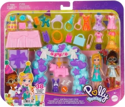 Polly Pocket πάρτι γενεθλίων – σετ παιχνιδιού μόδας με κούκλες και αξεσουάρ