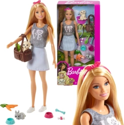 Barbie φροντίστρια κατοικιδίων με αξεσουάρ