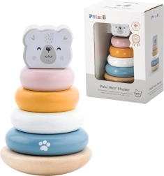 VIGA PolarB Ξύλινη εκπαιδευτική πυραμίδα - Πολική αρκούδα