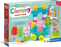 Clementoni Soft Clemmy μεγάλη σετ παιχνιδιού με βιβλιαράκι – ιππότης και πριγκίπισσα