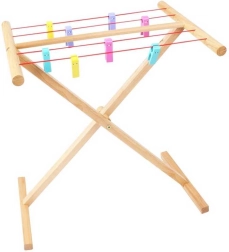 Ξύλινη απλώστρα ρούχων Bigjigs Toys