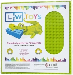 L-W Toys μεγάλη βάση κατασκευών 50 × 50 σημείων – Λαχανί