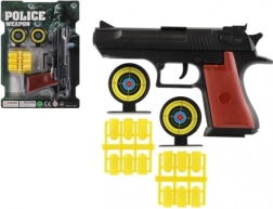 Πλαστικό πιστολάκι με σφηνάκια και στόχους 17 εκ.