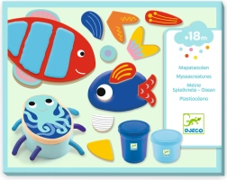 Σετ με πλαστελίνη Θαλάσσια Ζωάκια Djeco