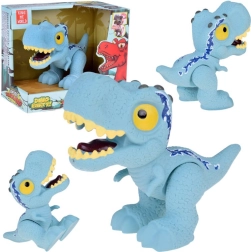 Μπλε φιγούρα δεινόσαυρου velociraptor με κινητά άκρα