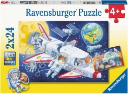 Παζλ Ταξίδι στο Διάστημα 2×24 κομμάτια RAVENSBURGER