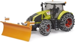 Τρακτέρ Bruder Claas Axion 950 με αλυσίδες χιονιού και λεπίδα