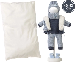 Llorens ρουχαλάκια για κούκλα New Born 40–42 cm, σετ 6 τεμαχίων με διπλής όψης μαξιλάρι