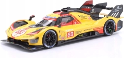 Bburago Ferrari 499P LMH 1:24 κίτρινο αρ. 83 – 24h Le Mans 2024