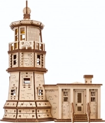 Ugears 3D ξύλινο μηχανικό παζλ φάρος Split Rock