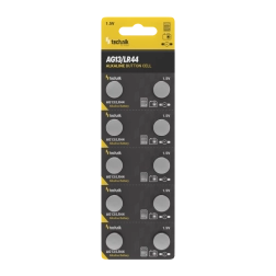 Αλκαλική κουμπωτή μπαταρία AG13 / LR44 / A76 / 357 1,5 V – συσκευασία 10 τεμ.