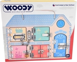 WOODYLAND Εκπαιδευτικός πίνακας δραστηριοτήτων με κλειδαριές
