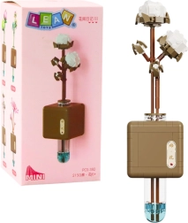 Σετ Κατασκευής Λουλούδι Βαμβακιού σε Γυάλινο Βάζο 392 κομμάτια