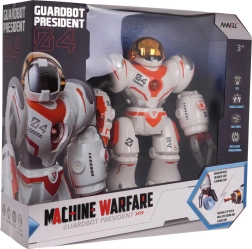 Πολυλειτουργικό λευκό και πορτοκαλί τηλεκατευθυνόμενο ρομπότ