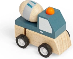Bigjigs Toys ξύλινο αυτοκινητάκι εργοταξίου με μηχανισμό κουρδίσματος για παιδιά