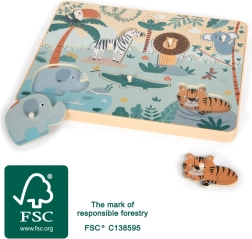 Small Foot ένθετο ηχητικό παζλ Safari
