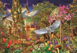 Παζλ 1500 κομματιών Woodland fantasy garden