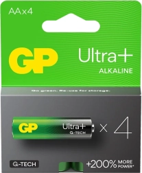 Αλκαλικές μπαταρίες GP Ultra+ AA 4 τεμ.
