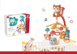 Μουσικό κινητό για κρεβατάκι Σκιουράκι με προβολέα και τηλεχειριστήριο