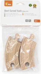 Ξύλινες ράγες μικρές στροφές συμβατές με Maxim - 4 τεμάχια