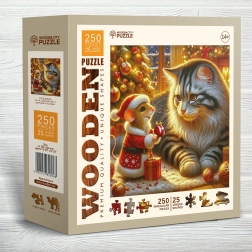 WOODEN CITY ξύλινο παζλ γάτα και ποντίκι 250 κομμάτια