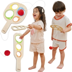 Viga ξύλινο παιχνίδι πιάσε την μπάλα με βαθμολόγηση