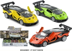 Μεταλλικό αυτοκινητάκι 1:32 με μηχανισμό pull-back και φώτα