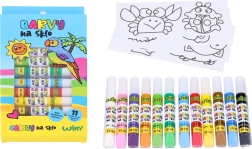 Χρώματα για γυαλί σετ 11+1 10 ml