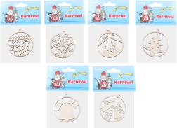 Ξύλινο χριστουγεννιάτικο στολίδι 63 mm