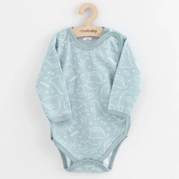 Βρεφικό κορμάκι με τρουκς New Baby Classic II δεινόσαυρος, μέντα