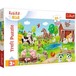 Παζλ 24 maxi BOBASKI A ZVÍŘATA Trefl