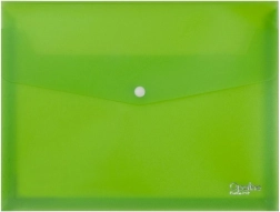Χωρητική θήκη A4 με κουμπί-σούστα, πράσινη Opaline