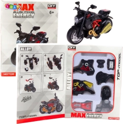Μεταλλική DIY μοτοσικλέτα 1:14 κόκκινη