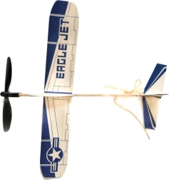 Goki αεροπλάνο με λάστιχο Eagle Jet από μπάλσα
