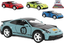 Kinsmart Porsche 911 με rallye livery – μεταλλικό μοντέλο με pull-back (13 cm)