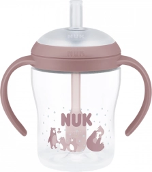 Εκπαιδευτικό βρεφικό μπιμπερό NUK Perfect Match με σιλικονούχο καλαμάκι Bear 150 ml