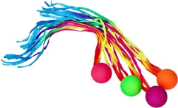 Παιχνίδι με μπαλάκι και κορδέλες για παιδιά - 1 τεμ.