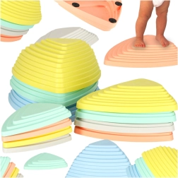 Παστέλ πέτρες για ισορροπία και αισθητηριακή εκπαίδευση για παιδιά