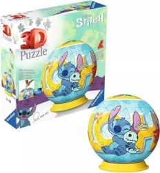 3D παζλ σφαίρα DISNEY Stitch 72 κομμάτια σε βάση