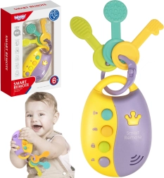 Woopie baby διαδραστικά κλειδιά με έξυπνο τηλεχειριστήριο 2σε1 – κουδουνίστρα και μασητικό